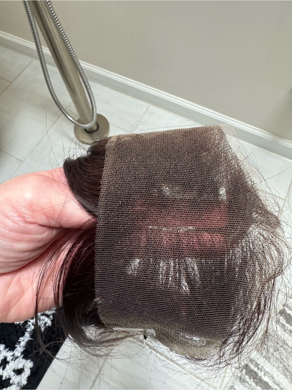 JewellClip Hairline Topper 3 inch wide - Picture 4 of 5